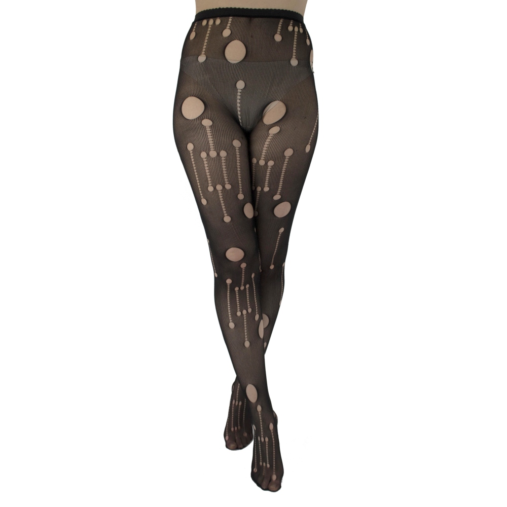 Pamela Mann - Pothole Net Panty - Zwart